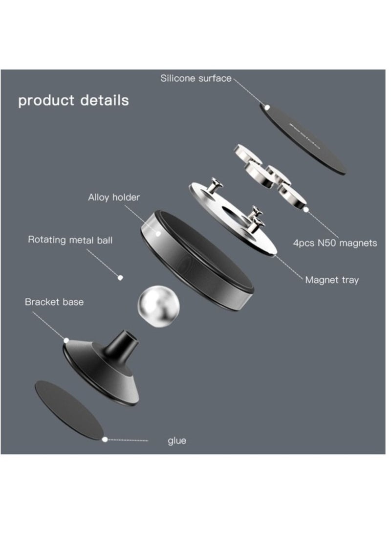 Yesido C56 Car Magnetic Suction Phone Holder (Black) - Image 4