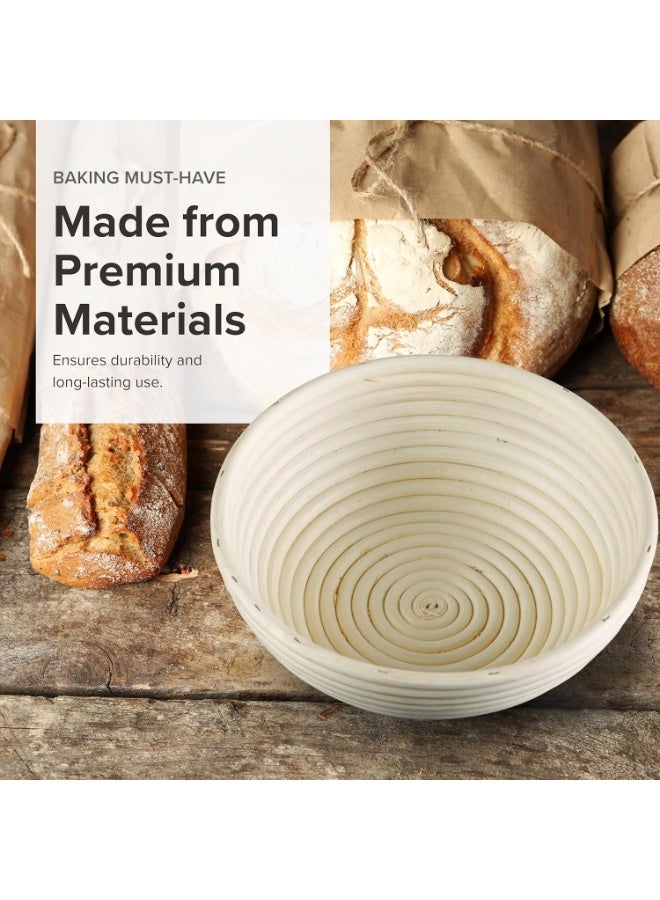 Frieling Banneton Bread Proofing Basket - 8-Inch, Beige, Round - Sourdough Proofing Basket & Bread Bowls for Rising & Baking - Image 5