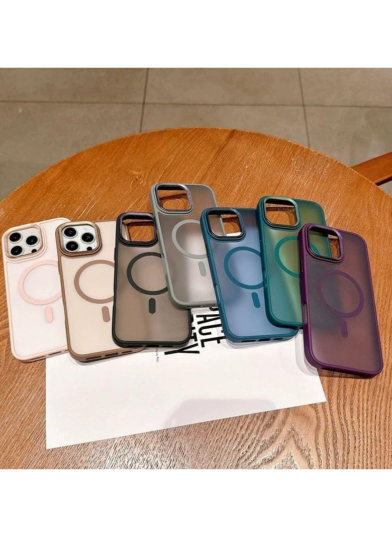 Eco Case for iPhone 12 Case Magnetic Translucent Matte Phone Cases [Compatible with MagSafe] Thin Slim Fit Shockproof Bumper Hard Protective Cover for Women Men Girls  - Image 2