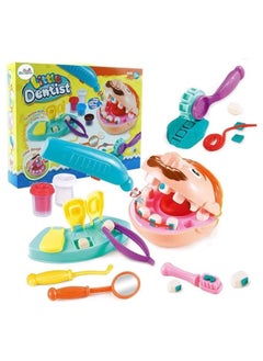Whynot Interactive Dentist Play Set for Kids – 16-Piece Dough Toy Kit with Dental Tools for Drilling & Filling – Educational Gift for Boys & Girls Ages 3 to 5  - Image 3