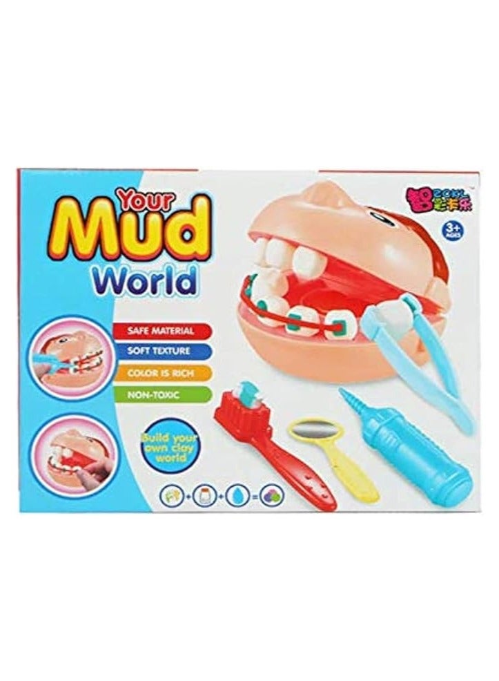 Whynot Interactive Dentist Play Set for Kids – 16-Piece Dough Toy Kit with Dental Tools for Drilling & Filling – Educational Gift for Boys & Girls Ages 3 to 5 - Image 4