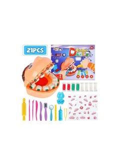 Whynot Interactive Dentist Play Set for Kids – 16-Piece Dough Toy Kit with Dental Tools for Drilling & Filling – Educational Gift for Boys & Girls Ages 3 to 5  - Image 5