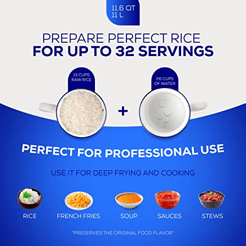 Universal (Professional Large) Caldero 32 Cups - 11.6 QT / 11 L, Stainless Aluminum Pot, Even Heat Distribution and Fast Cooking Dutch Oven Pot, Ergonomic Handles, Ideal for Rice, and French Fries - Image 5