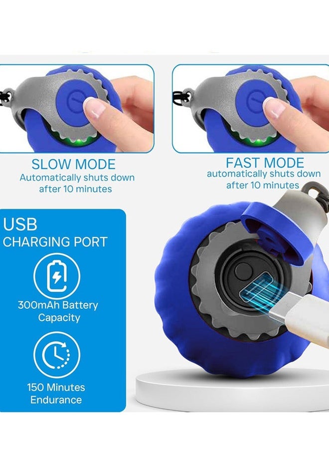 Interactive Cat Ball Speed Tail 3.0 Pet Toy Rolling Ball Interactive Toys 360° Smart Automatic Dog Kitten Toy USB Recharge Turbo Tail Electronic Bouncing Balls Orange Gift for Adult Cats Kittens Dog,Blue - Image 4