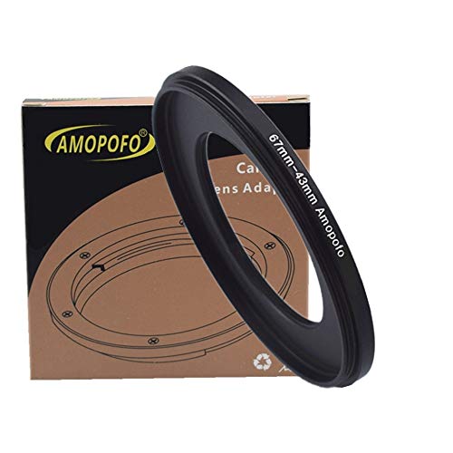Amopofo 67 to 43mm Metal Ring/67mm to 43mm Step Down Rings Filter Adapter for UV,ND,CPL,Metal Step Down Rings,Compatible with All 67mm Camera Lenses & 43mm Accessories - Image 4