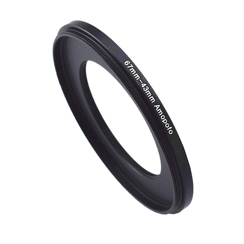Amopofo 67 to 43mm Metal Ring/67mm to 43mm Step Down Rings Filter Adapter for UV,ND,CPL,Metal Step Down Rings,Compatible with All 67mm Camera Lenses & 43mm Accessories - Image 5