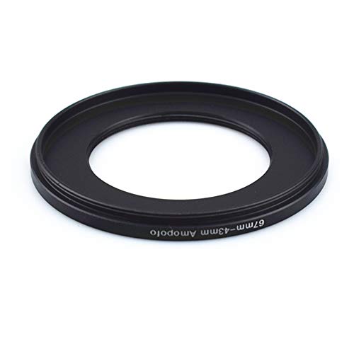 Amopofo 67 to 43mm Metal Ring/67mm to 43mm Step Down Rings Filter Adapter for UV,ND,CPL,Metal Step Down Rings,Compatible with All 67mm Camera Lenses & 43mm Accessories - Image 3