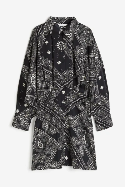 H&M Print Shirt Dress