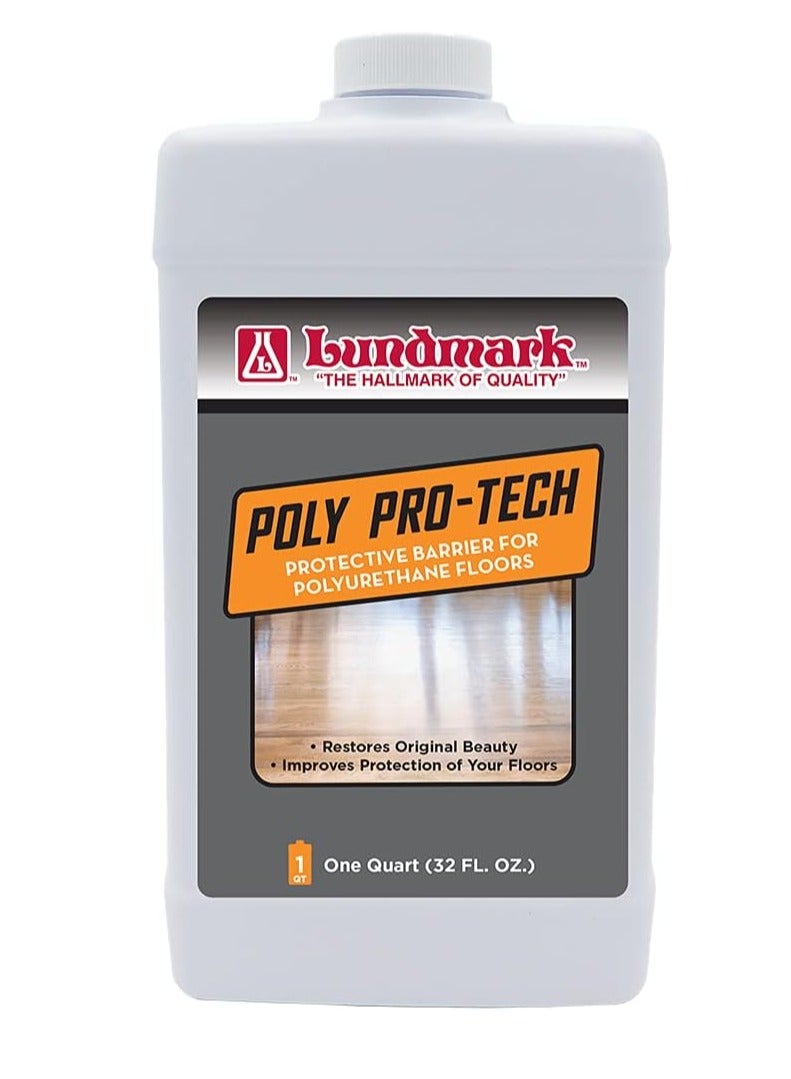 LUNDMARK Poly-Pro Tech, Protective Barrier for Polyurethane Floors, 32-Ounce