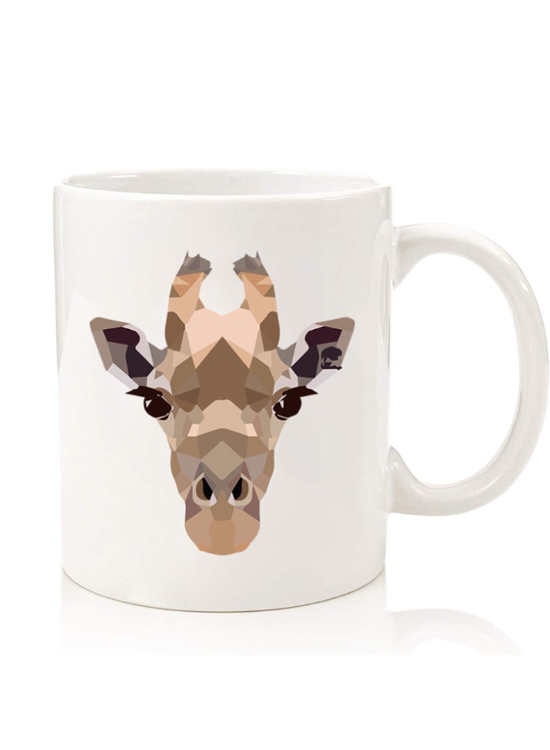 Theodor Premium Quality Two Sided Printed Coffee Mug Tea Cup For Home Office, Kids Men Women Girrafe-01 - Image 1