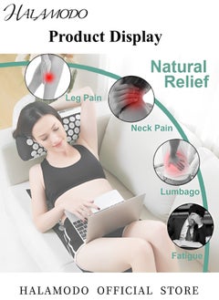 HALAMODO Acupressure Mat and Pillow Set with Bag Acupuncture Mat for Back Neck Pain Relief & Muscle Relaxation & Stress Relief & Sciatica Pain Relief,15×24.4inch  - Image 5