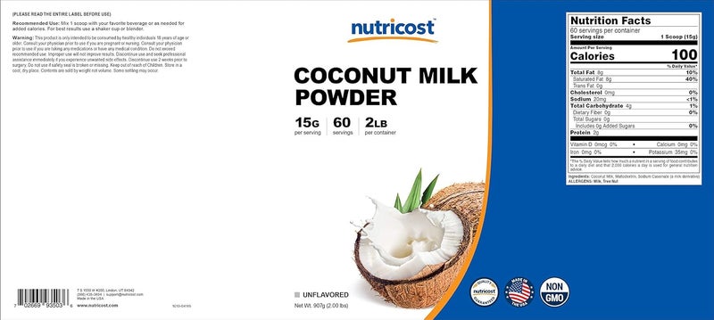 Nutricost Coconut Milk Powder - Image 3