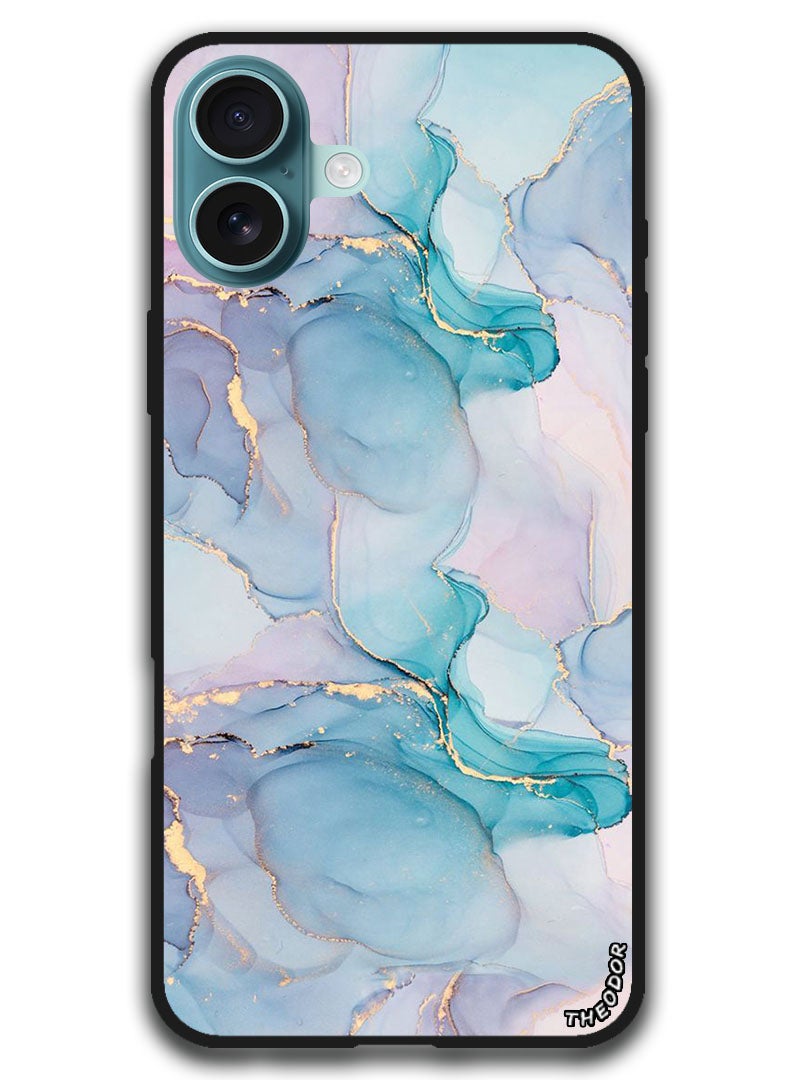 Theodor Protective Case Anti Scratch Shock Proof Bumper Cover For iPhone 16 Plus (6.7)-inch Crack Lines (2) - Image 1