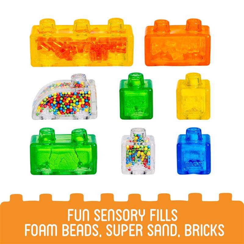 Jelly Blox Construction Site Set | Includes 75 Pieces | Toddler & Preschool Building Blocks Kids Can Squeeze, Stretch, Squish | MESH ACCREDITED | Safety Tested & Ouch-Free | Sensory Play Toy Ages 2+ - Image 2