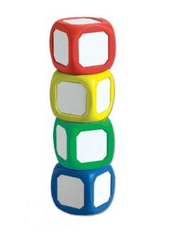Learning Advantage Writeon Wipeoff Dice 2" Set Of 4 Magnetic Dry Erase Dice  - Image 1