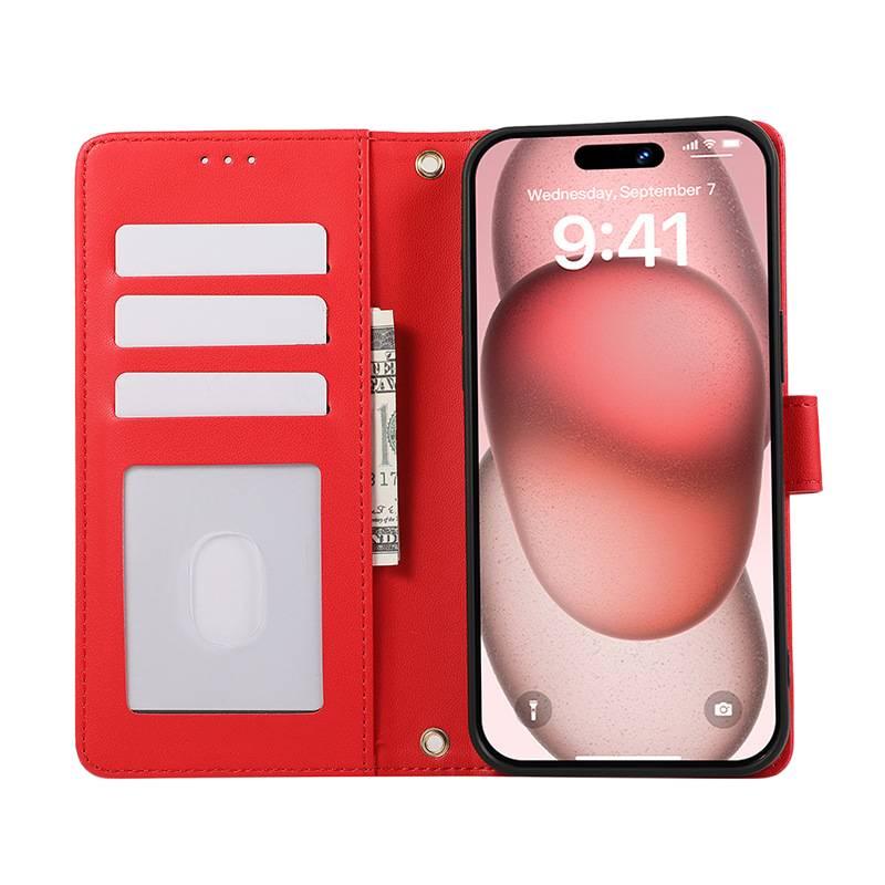 Phone Case | Purple | Leather Texture | Card Holder | Shockproof Cover for Samsung Galaxy S23 Ultra - Image 4