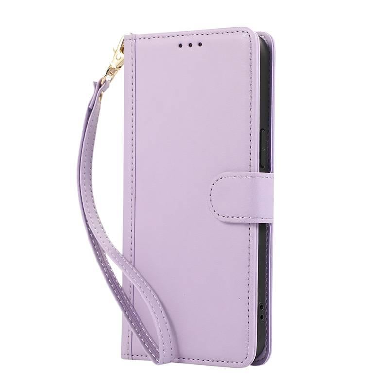 Phone Case | Purple | Leather Texture | Card Holder | Shockproof Cover for Samsung Galaxy S23 Ultra - Image 1