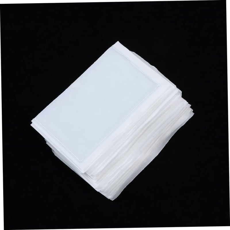 Self Adhesive Plastic Pockets Organizer For Badges Cards Labels Transparent 10X6cm - Image 4