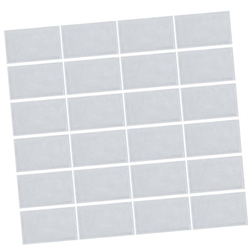 Self Adhesive Plastic Pockets Organizer For Badges Cards Labels Transparent 10X6cm - Image 3