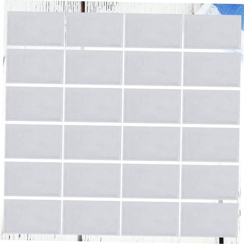 Self Adhesive Plastic Pockets Organizer For Badges Cards Labels Transparent 10X6cm - Image 5