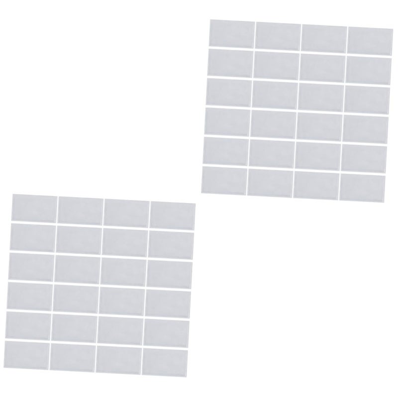 Self Adhesive Plastic Pockets Organizer For Badges Cards Labels Transparent 10X6cm - Image 2