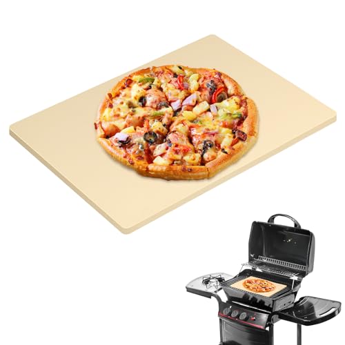 GDGZJJD Extra Large Pizza Stone 24" x 18",Cooking Stone for Grill Rectangular, Baking Pizza Stone for bread, Ideal for Grilling Baking Several Sizes of Pizzas - Image 1