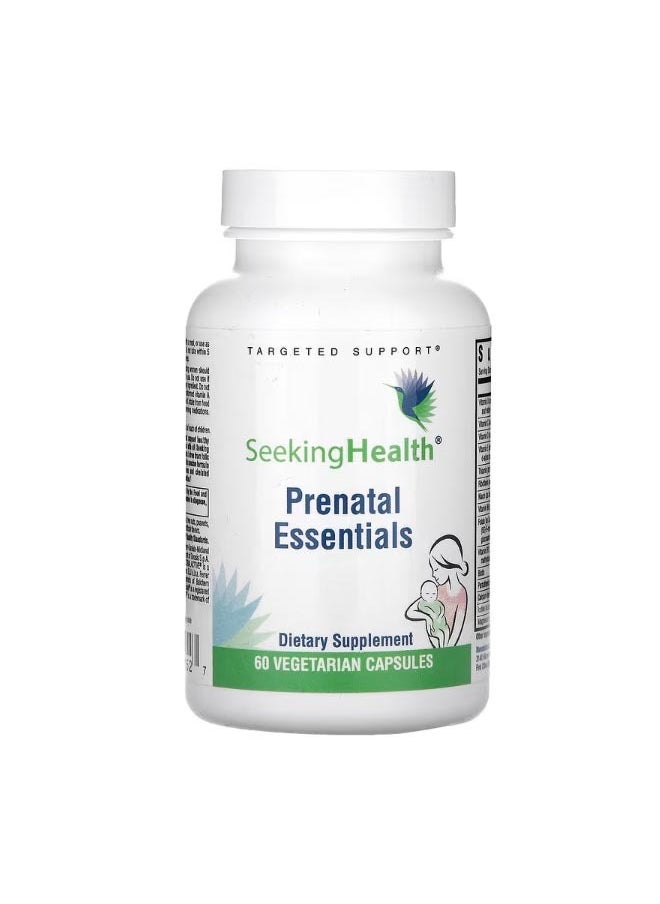 Seeking Health Prenatal Essentials 60 Vegetarian Capsules  - Image 1