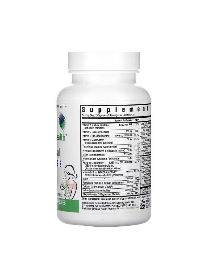 Seeking Health Prenatal Essentials 60 Vegetarian Capsules  - Image 2