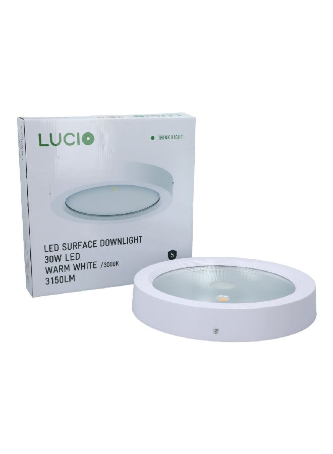 لوسيو SM46C-30W مصباح سقف دائري ليد 30 واط 3000 كالفن أبي دافئ 30.4 x 30.8 x 5.6 سم - Image 3