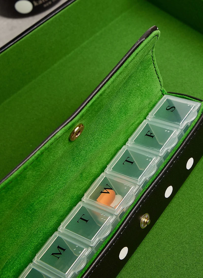 Kate Spade Travel Pill Organizer, Cabana Dots