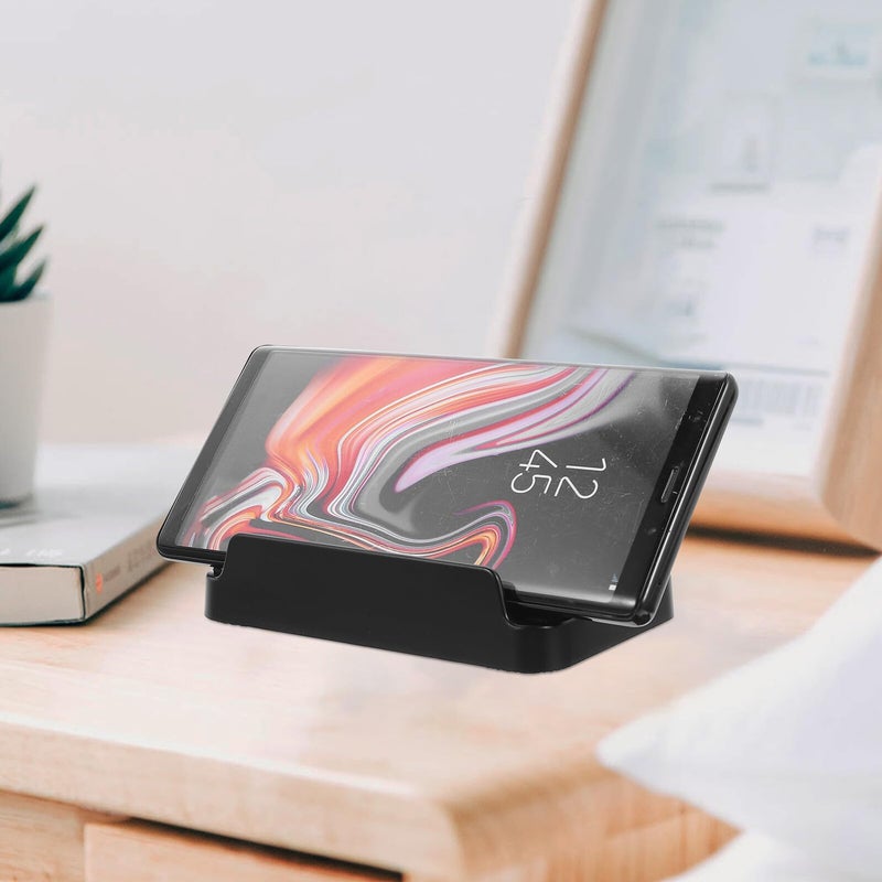 Black Phone Stand Holder Desktop Portable Rack Home Office Household Organizer - Image 4