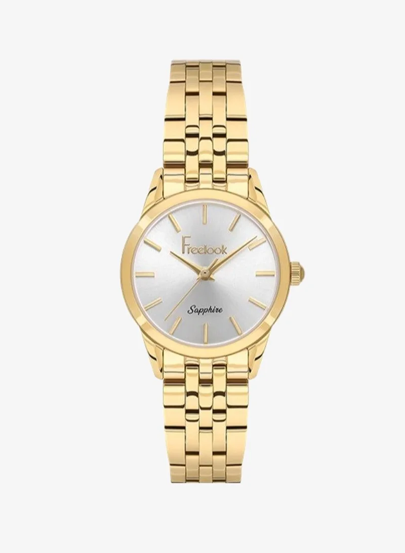 Freelook Paris Freelook - Naturelle Women's Watch | Steel Case | Stainless Steel Band | Silver & Round Dial | Analog | Japanese Quartz | Sapphire Crystal | Premium Luxury Watch | Ideal Gift | Water Resistant 50 Meters