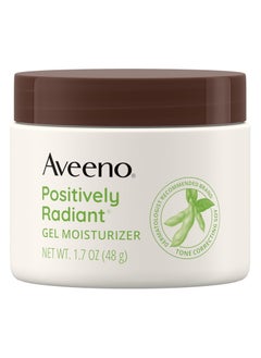 Aveeno Aveeno Positively Radiant Daily Facial Moisturizer with Soy Tone Correcting Gel Cream Hydrating and Brightening Facial Gel Cream Evens Skin Tone and Texture Hypoallergenic 1.7 oz  - Image 1