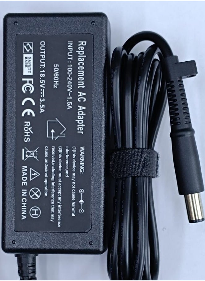 ماركة غير محددة - 18.5V 3.5A 65w Power Adapter Charger  Laptop  for HP 2000-2B09WM 2000-2A20NR Pavilion DV4 DM4 DV5 DV6 DV7 G60DV4 DV5 DV6 DV7:  dv4-1540us dv4-1548nr dv4-2145dx dv4-2160us dv4-2165dx dv4-4140us dv4-4141us  dv5-1235dx dv5-1125nr dv5-1392nr dv5-1254us dv5-2035dx dv5-2134us dv5-2145dx dv5-2134nr  dv6-1378nr dv6-1259dx dv6-1355dx dv6-1350us dv6-1359wm dv6-1352dx dv6-1238nr dv6-1030us dv6-2155dx dv6-2066dx dv6-2050us dv6-2162nr dv6-2190us dv6-3127dx dv6-3225dx dv6-3122us dv6-3123cl dv6-3025dx dv6-3231nr dv6-3257cl dv6-6c35dx dv6-6c40us dv6-6c14nr dv6-6033cl dv6-6c16nr dv6-6c50us dv6-7013cl dv6-7138us dv6-7043cl dv6-7020us dv6-7245us dv6-7078ca dv6-7213nr  dv7-2273cl dv7-2180us dv7-2185dx dv7-3165dx dv7-3085dx dv7-3080us dv7-3079wm dv7-3065dx dv7-3188cl dv7-3173nr dv7-3060us dv7-4183cl dv7-4065dx dv7-6b32us dv7-6c95dx dv7-6c43cl dv7-6135dx dv7-6175us dv7-6b55dx dv7-6b78us - Image 1