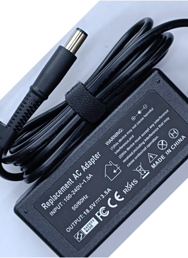 ماركة غير محددة - 18.5V 3.5A 65w Power Adapter Charger  Laptop  for HP 2000-2B09WM 2000-2A20NR Pavilion DV4 DM4 DV5 DV6 DV7 G60DV4 DV5 DV6 DV7:  dv4-1540us dv4-1548nr dv4-2145dx dv4-2160us dv4-2165dx dv4-4140us dv4-4141us  dv5-1235dx dv5-1125nr dv5-1392nr dv5-1254us dv5-2035dx dv5-2134us dv5-2145dx dv5-2134nr  dv6-1378nr dv6-1259dx dv6-1355dx dv6-1350us dv6-1359wm dv6-1352dx dv6-1238nr dv6-1030us dv6-2155dx dv6-2066dx dv6-2050us dv6-2162nr dv6-2190us dv6-3127dx dv6-3225dx dv6-3122us dv6-3123cl dv6-3025dx dv6-3231nr dv6-3257cl dv6-6c35dx dv6-6c40us dv6-6c14nr dv6-6033cl dv6-6c16nr dv6-6c50us dv6-7013cl dv6-7138us dv6-7043cl dv6-7020us dv6-7245us dv6-7078ca dv6-7213nr  dv7-2273cl dv7-2180us dv7-2185dx dv7-3165dx dv7-3085dx dv7-3080us dv7-3079wm dv7-3065dx dv7-3188cl dv7-3173nr dv7-3060us dv7-4183cl dv7-4065dx dv7-6b32us dv7-6c95dx dv7-6c43cl dv7-6135dx dv7-6175us dv7-6b55dx dv7-6b78us - Image 1