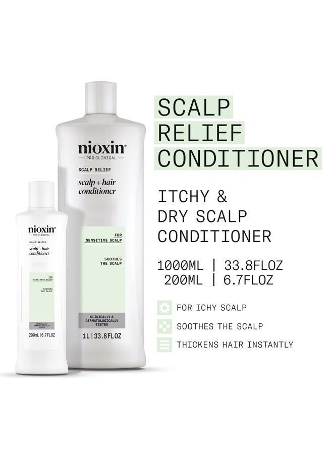 Nioxin Scalp Relief Hair Conditioner | Soothes, Hydrates, & Thickens Hair | For Sensitive, Dry, and Itchy Scalp | Made with Aloe Vera & Vitamin E | 6.7 fl oz  - Image 3