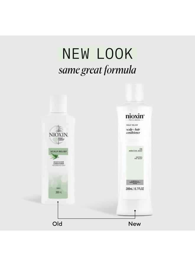 Nioxin Scalp Relief Hair Conditioner | Soothes, Hydrates, & Thickens Hair | For Sensitive, Dry, and Itchy Scalp | Made with Aloe Vera & Vitamin E | 6.7 fl oz  - Image 2