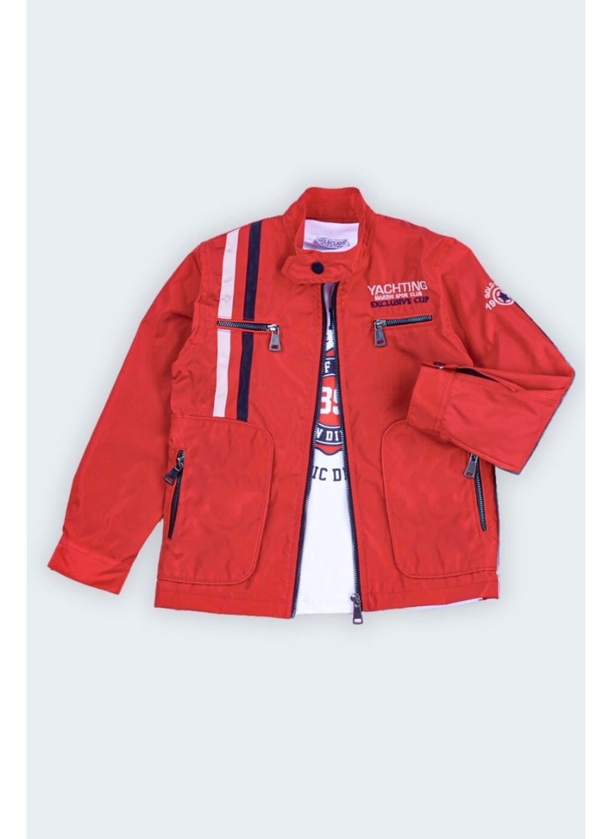 Gold Class Kidswear Double Pocket Zipper Waterproof Boys Jacket 