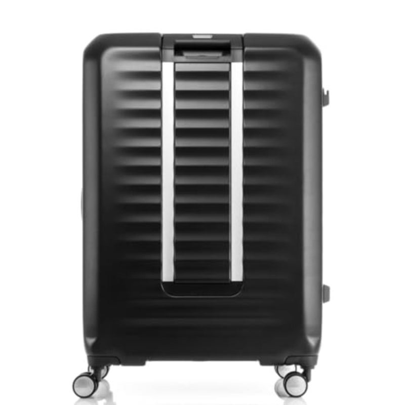 Frontec check-in luggage, 29 inch, polycarbonate, black, expandable book-opening design with shock-absorbing spinner wheels, TSA 008 lock and security zipper, 3-year global warranty - Image 4