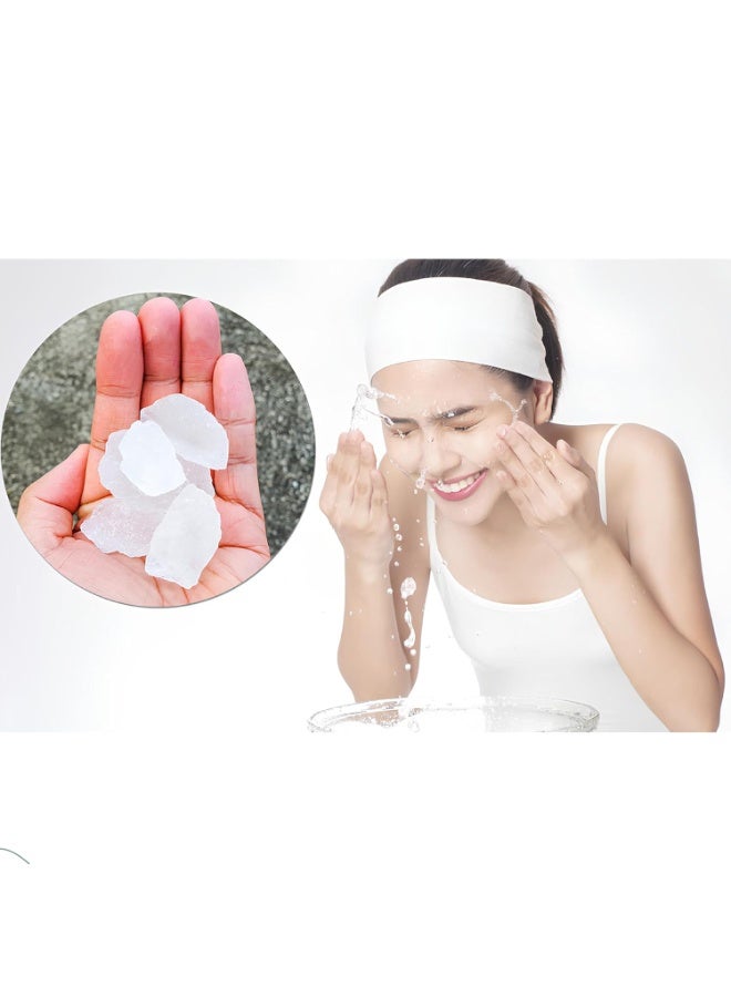 Mi Nature Alum Powder Potassium (Fitkari/Phitkari) -100% Natural Skincare Water Purification Face Mask |454g (16oz)|Face Pack Powder |Cruelty-Free - Image 1