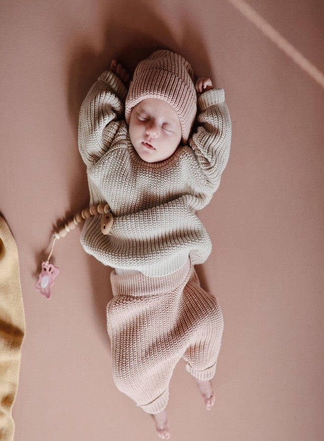 mushie Stretchy & Soft Crib Sheet | Fitted 28" x 52" (Natural) - Image 4