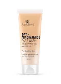 Botanic Hearth Botanic Hearth Oat and Niacinamide Face Wash Enriched with Sea Buckthorn fruit oil Willow Bark Extract Ideal for Sensitive Skin For Women and Men Sulphate and Paraben Free 100ml  - Image 1