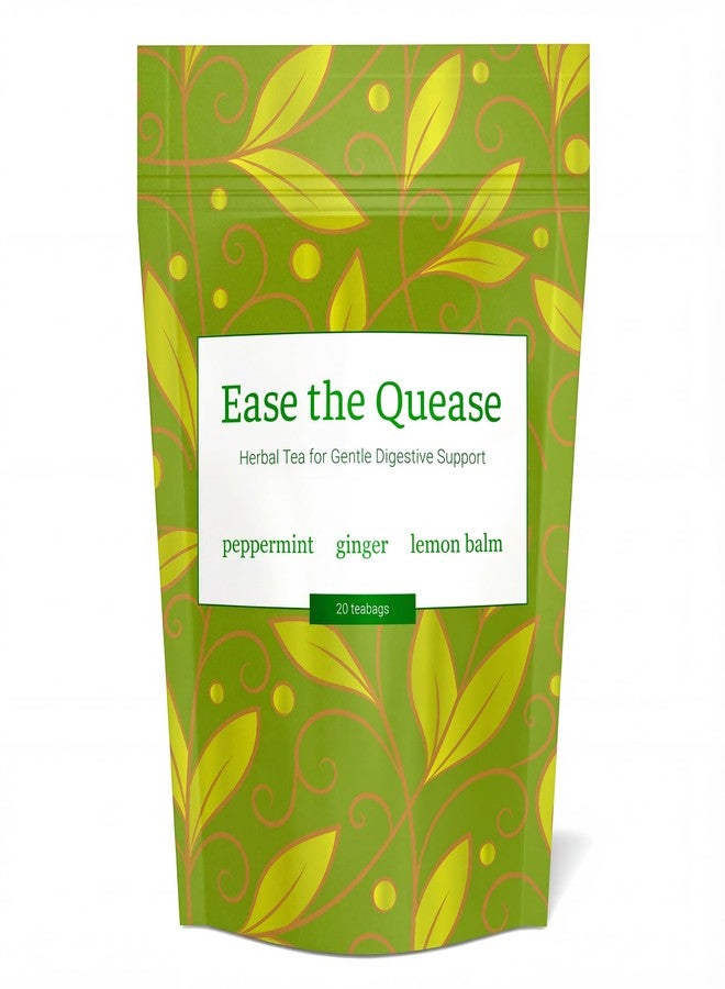 Nutri-Align Ease the Quease Herbal Tea for GLP-1 Wellness | Gentle Support for Digestive Comfort and Overall Well-Being with Soothing Ginger, Peppermint & Lemon Balm | 20 herbal teabags - Image 1