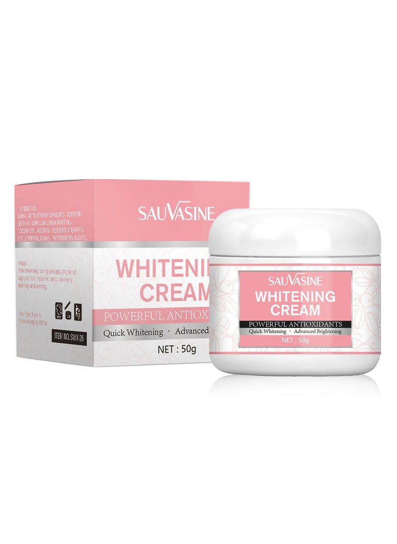 50ml Whitening and Brightening Cream Advanced Skin Brighten Body Cream Moisturizing Anti Wrinkle and Firming Daily Skin Care Cream Body Quick Whitening Cream Rapid Skin Bleaching Cream