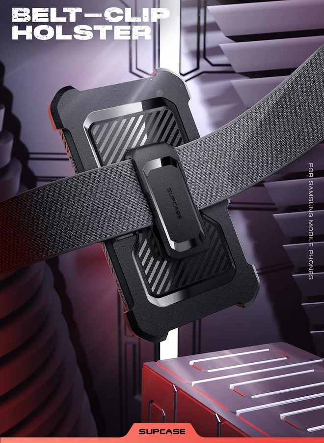 سوبكيس جراب SUPCASE [سلسلة Unicorn Beetle Pro] مصمم لهاتف Samsung Galaxy S23 Ultra 5G (إصدار 2023)، جراب متين مزدوج الطبقات يغطي كامل الجسم مع مسند، بدون واقي شاشة مدمج - أسود - Image 5