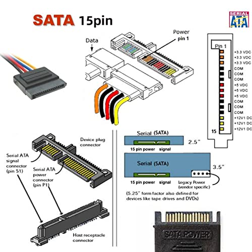 chenyang PS3 Hard Disk SATA 7P Male to ESATA 7P Female Extender Extension Cable 50cm - Image 3