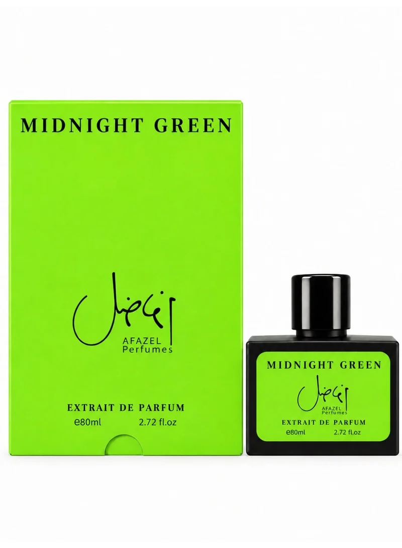 Afazel perfumes Afazel Perfumes Midnight Green Extrait De Parfum 80ml - Premium Aromatic Woody Spicy Fragrance With Rosemary, Mint, Cinnamon, Yellow Floral & Earthy Powdery Notes
