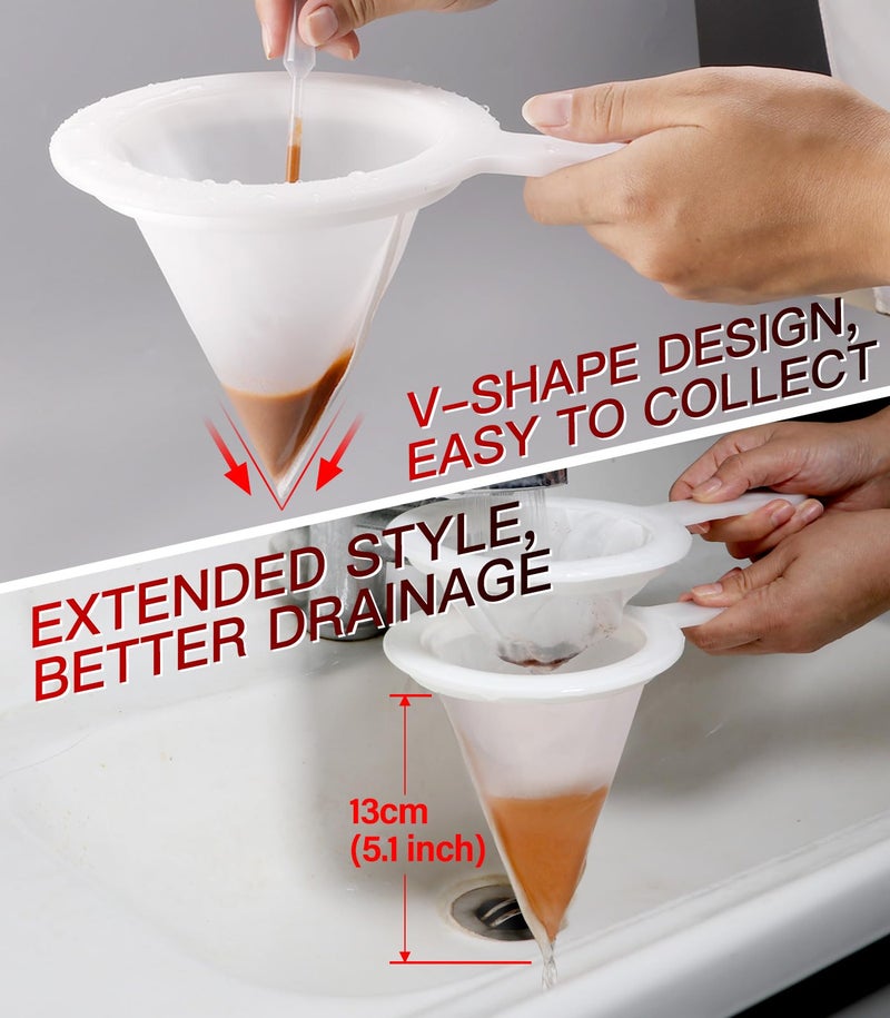 Clscea Baby Brine Shrimp net Sieve 80 Mesh 200 Mesh kit for Brine Shrimp Hatchery, Come with Replacement net and Storage Tubes (7PCS Parts) - Image 5