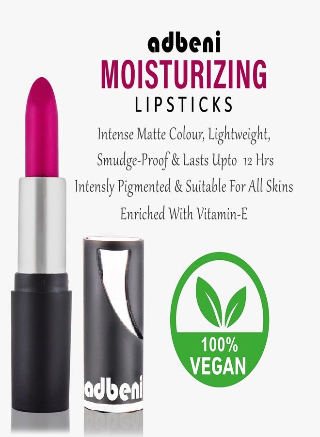 Adbeni Moisturizing Lipstick Babe On Beats (Toya-001) 4.5gm | Enriched With Vitamin-E & Moisturization | Smooth Texture & WaterProof - Image 3