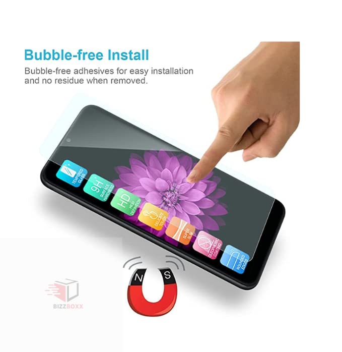 BizzBoxx Compatible with iQOO 12 5G D+ AG Matte Tempered Glass Screen Guard Protector Anti-Fingerprint Gaming Special With Camera Cut (For Iqoo 12)- Pack of 1 - Image 3